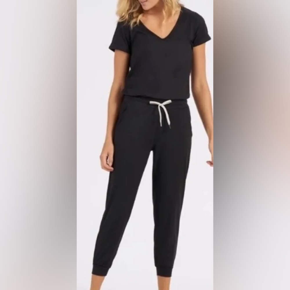 Vuori Dark Gray Jumpsuit with Drawstring